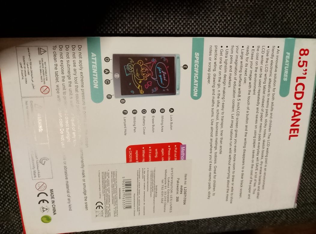 Tablet graficzny dla dzieci