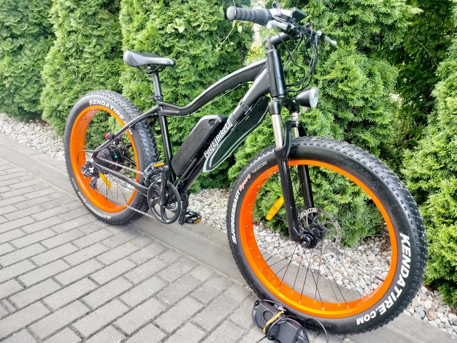 Rower elektryczny Fat bike bateria 600wh silnik Bafang