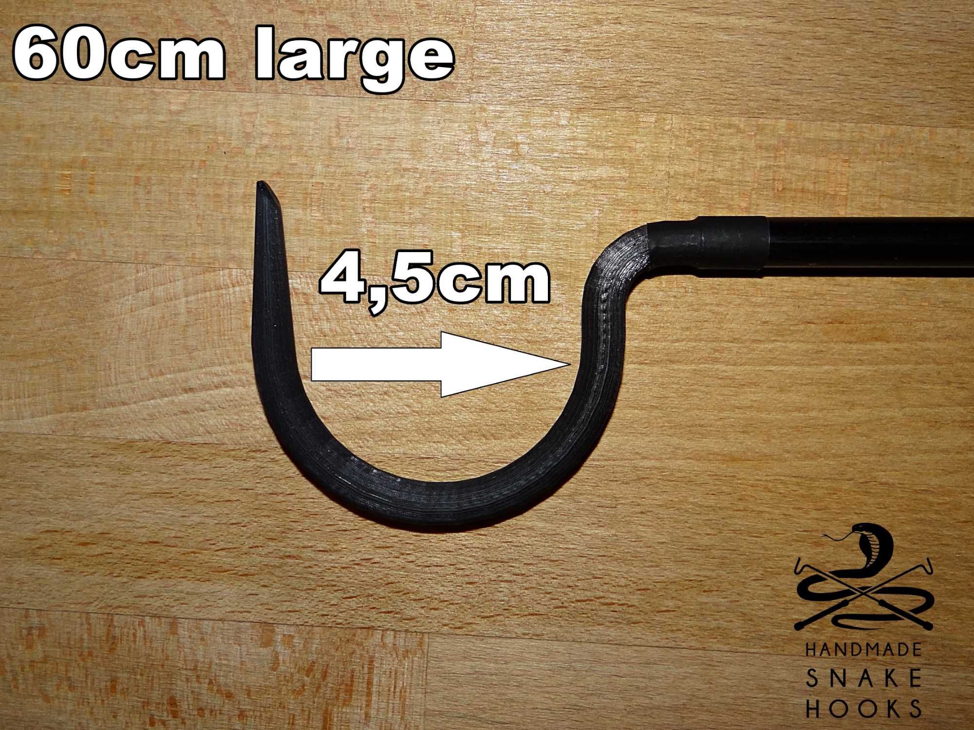 karbonowy hak ofiologiczny / snake hook / 60cm
