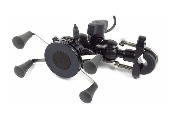 Uchwyt do telefonu Leoshi pod lusterko USB X Uchwyt na telefon