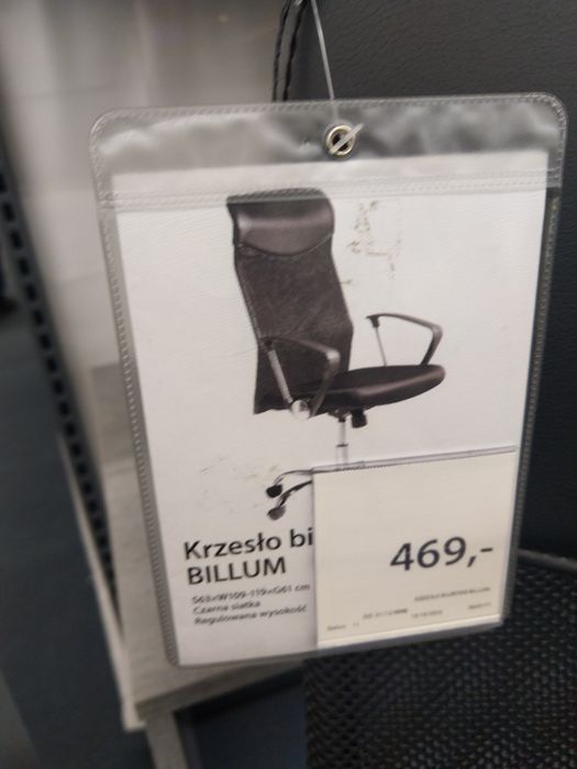 Krzesło biurowe billum nowość