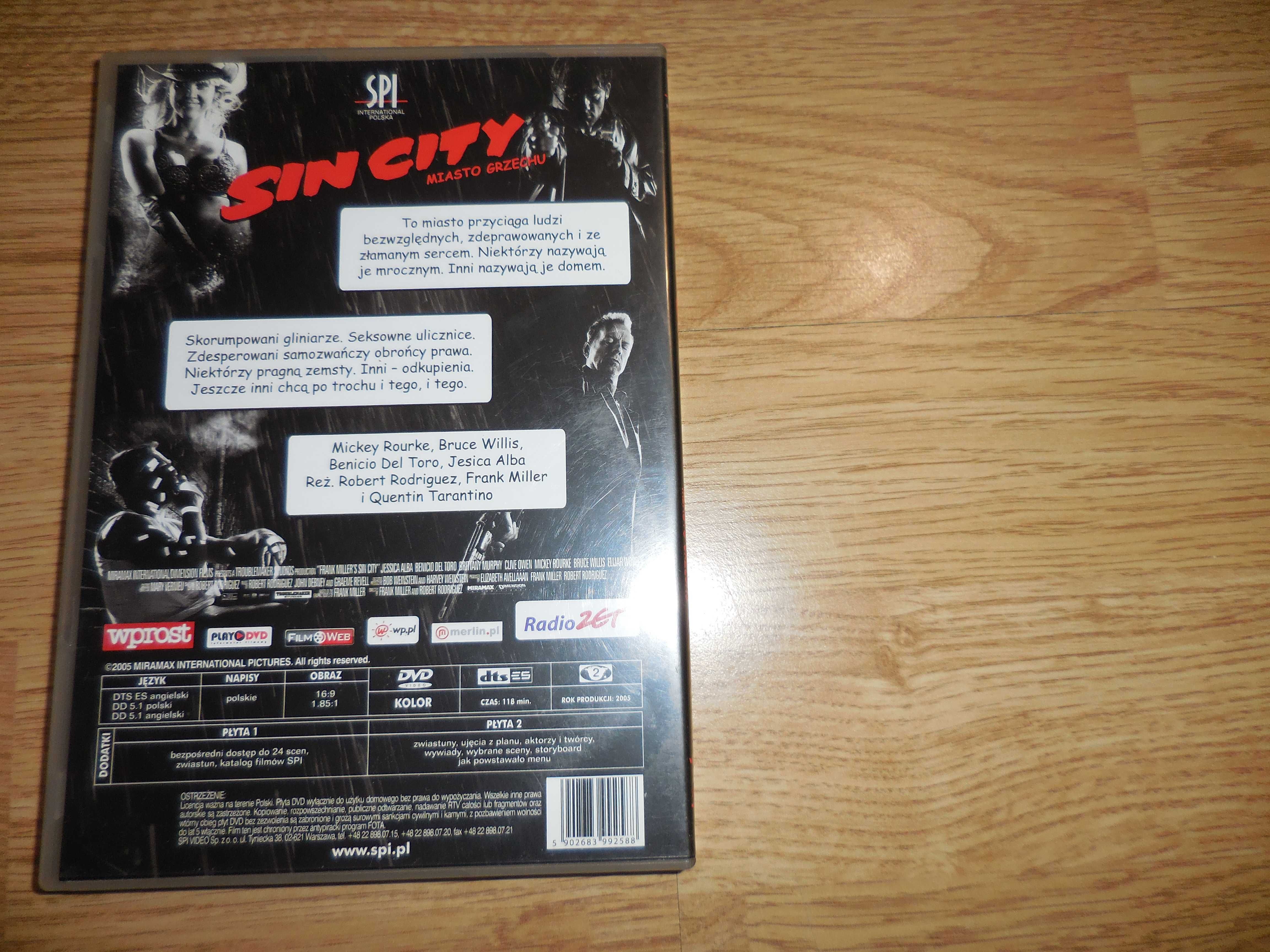 SIN CITY 'Miasto grzechu' 2 DVD - Mickey Rourke