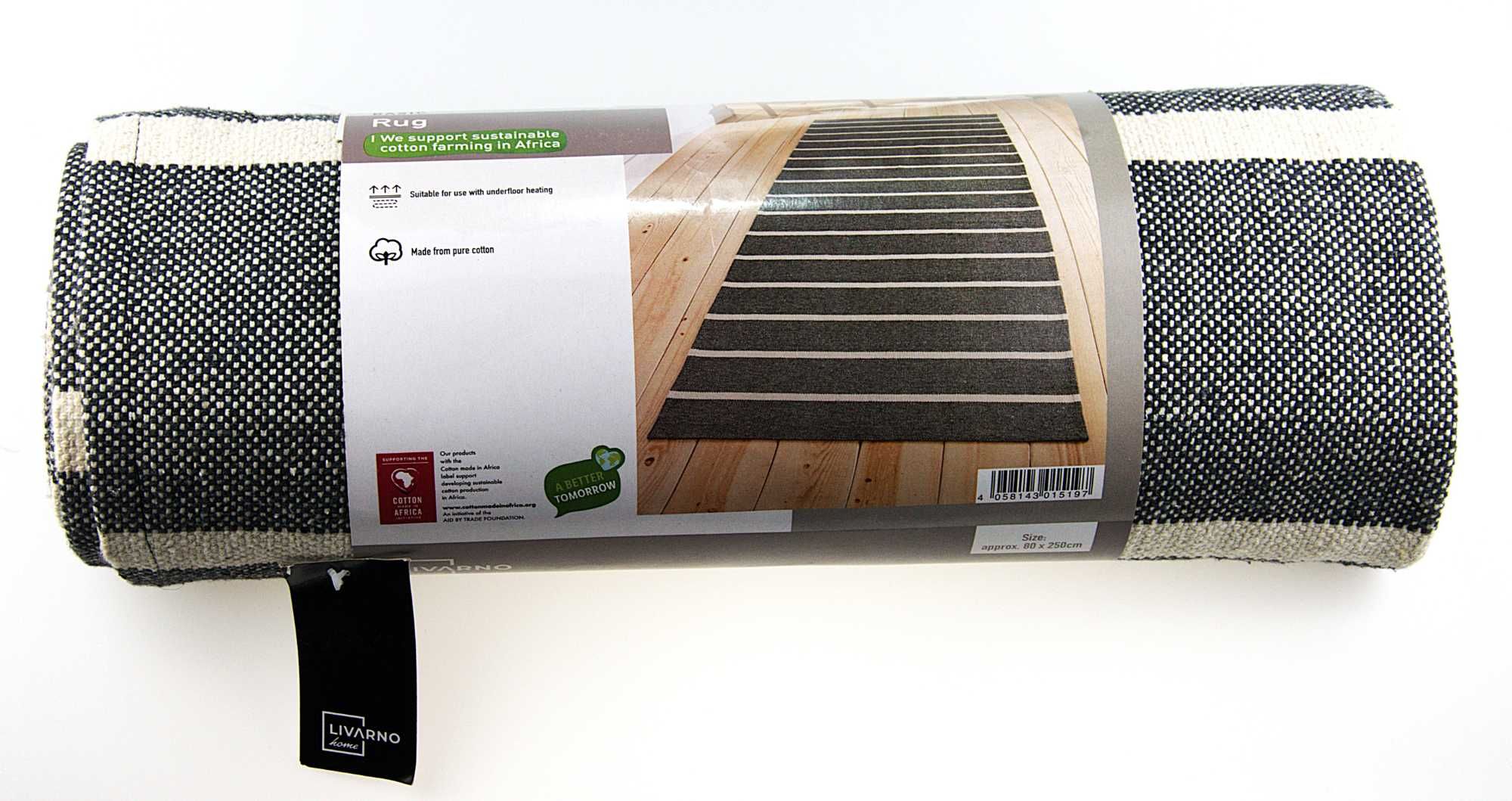 LIVARNO home dywan do wewnątrz  80 x 250 cm bawełniany.