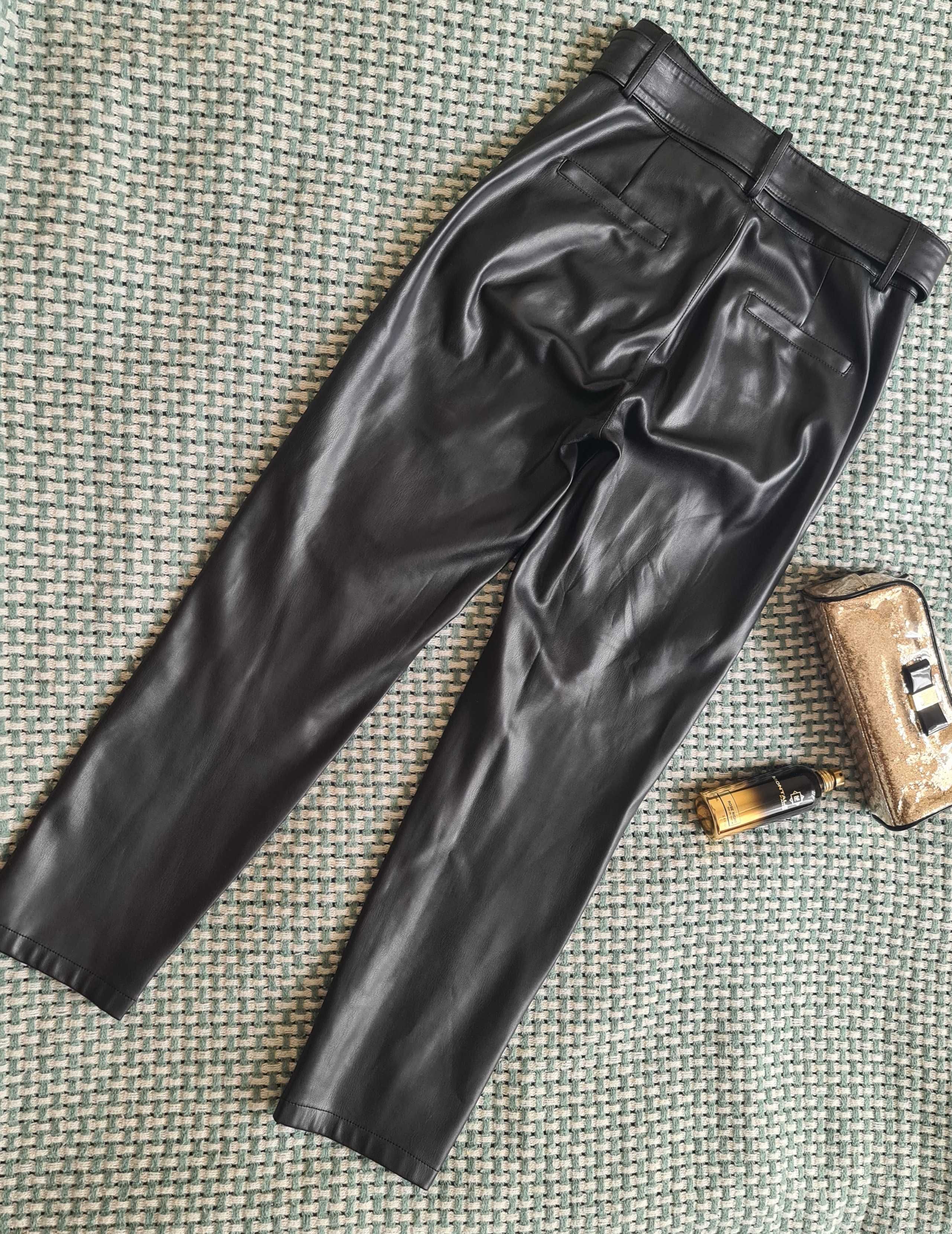 Штани брюки з екошкіри Zara