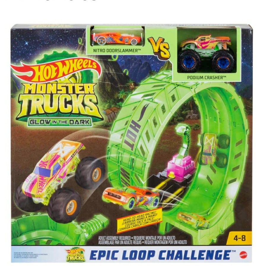 Ігровий набір Хот Вілс Випробування петлею Hot Wheels Monster Trucks