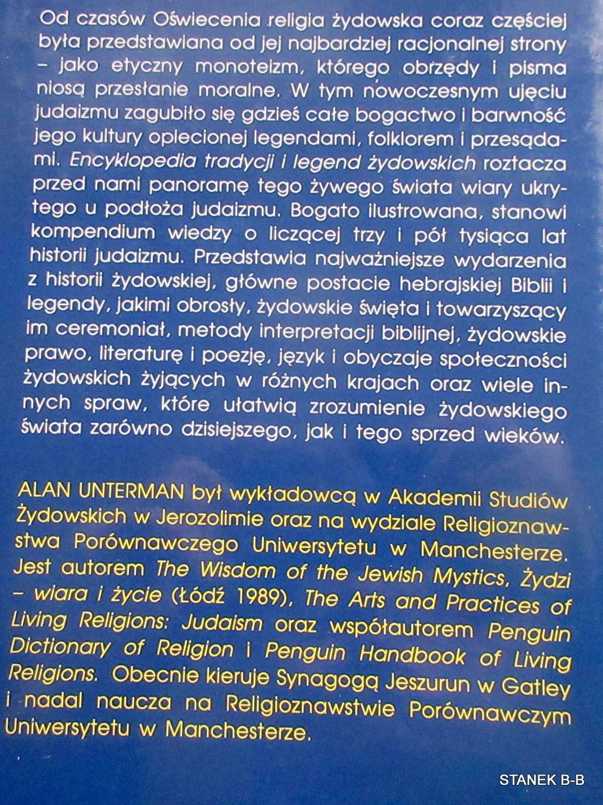 Encyklopedia tradycji i legend żydowsich Alan Unterman