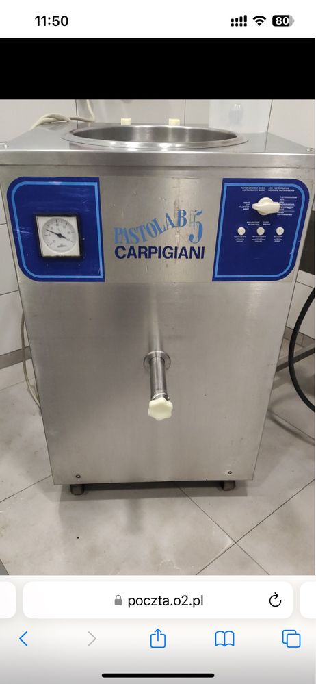 Pasteryzator pastolab 55l carpigiani