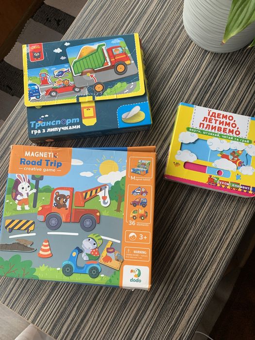 Розвичаючі ігри липучки, магніти