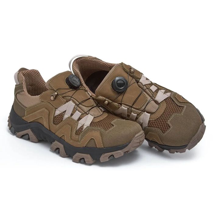 Тактичні кросівки з автошнуровкою чоловічі тактические кроссовки койот