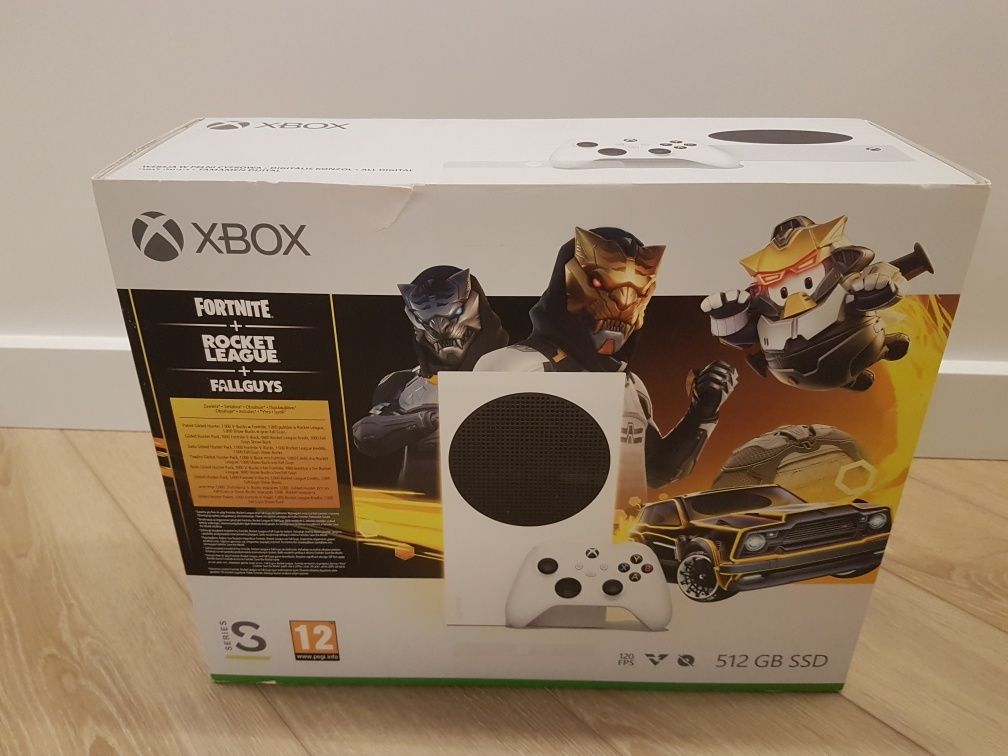 NOWA konsola XBOX Series S 512 GB Fortnite, Rocket League, Fallguys