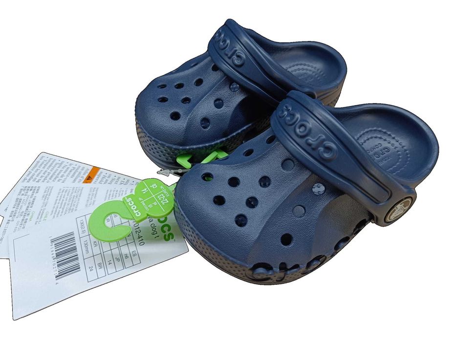 NOWE ORYGINALNE klapki dziecięce Crocs Baya Clog r. 22/23