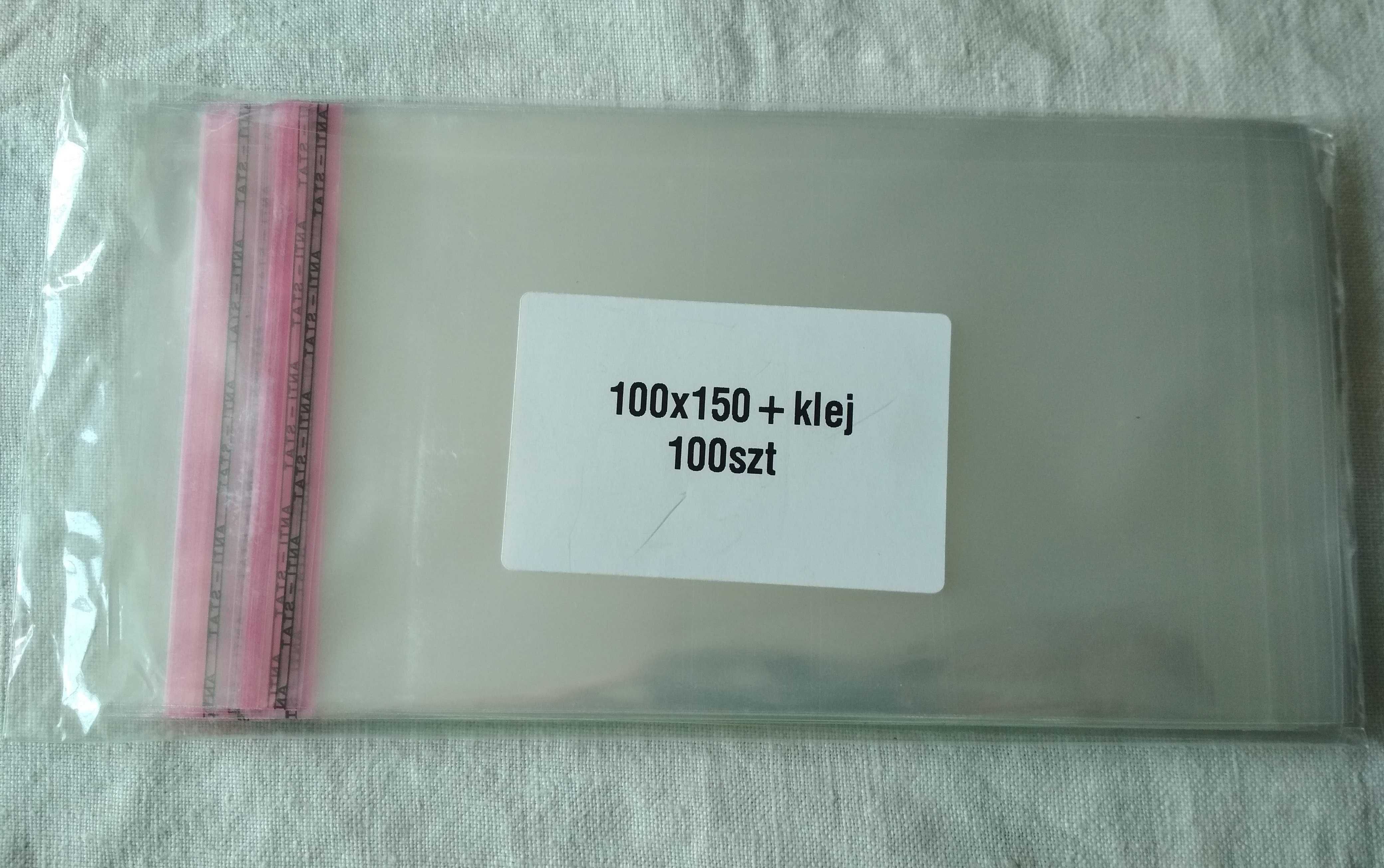 Torebki celofanowe 10x15 cm z klejem 100x150 mm - 100 sztuk