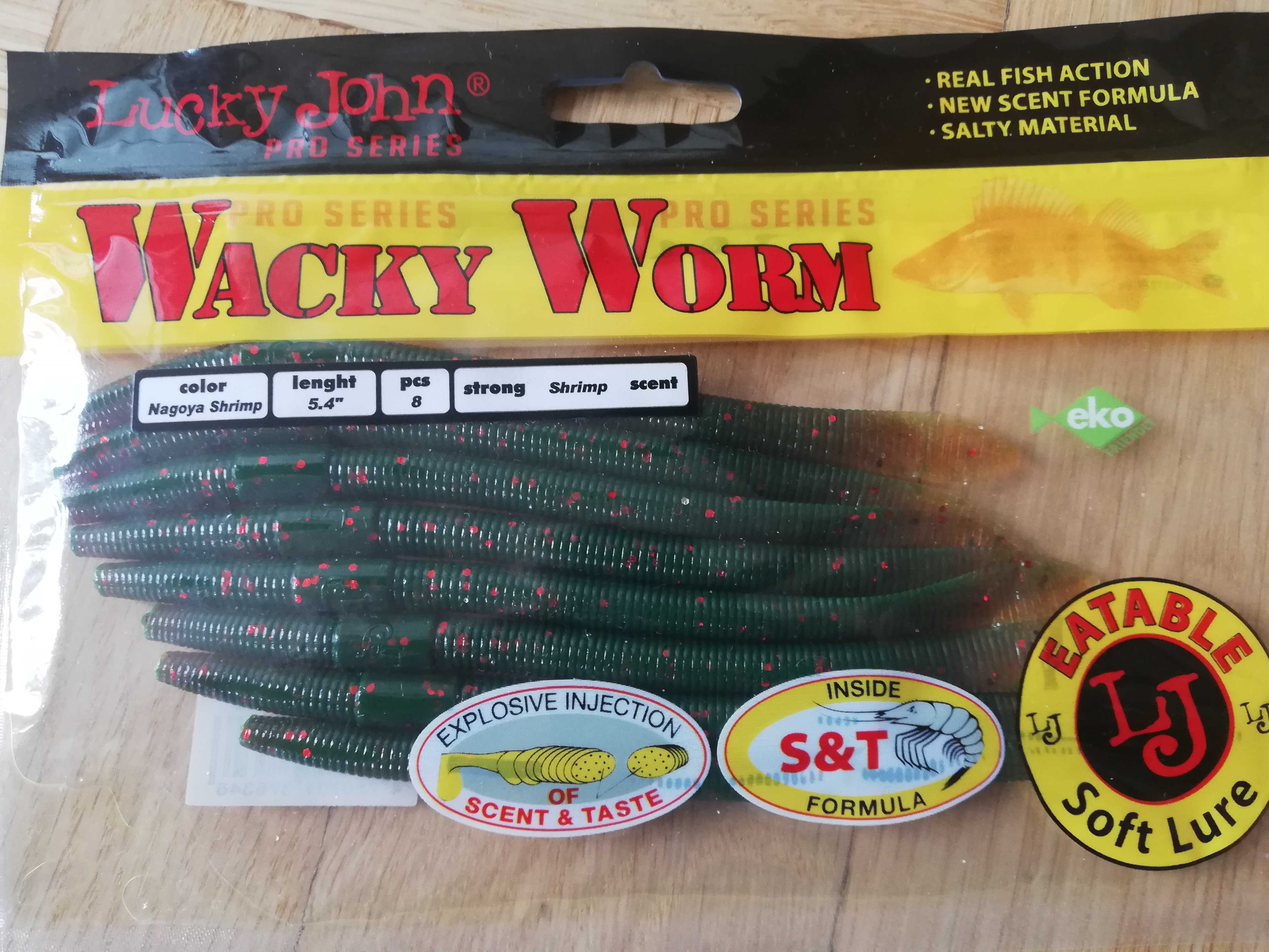 Gumy Lucky John Wacky Worm 5,4" 8 sztuk