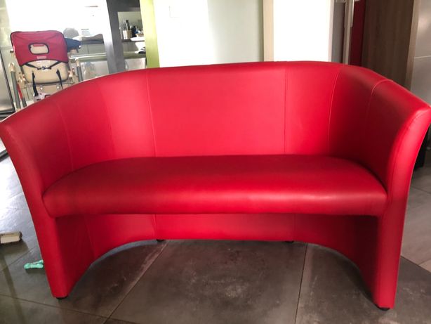 Sofa ekoskóra czerwona