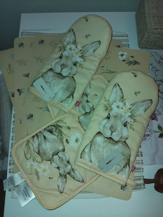 Zestaw komplet kuchenny łapki podkładki rękawica home&you