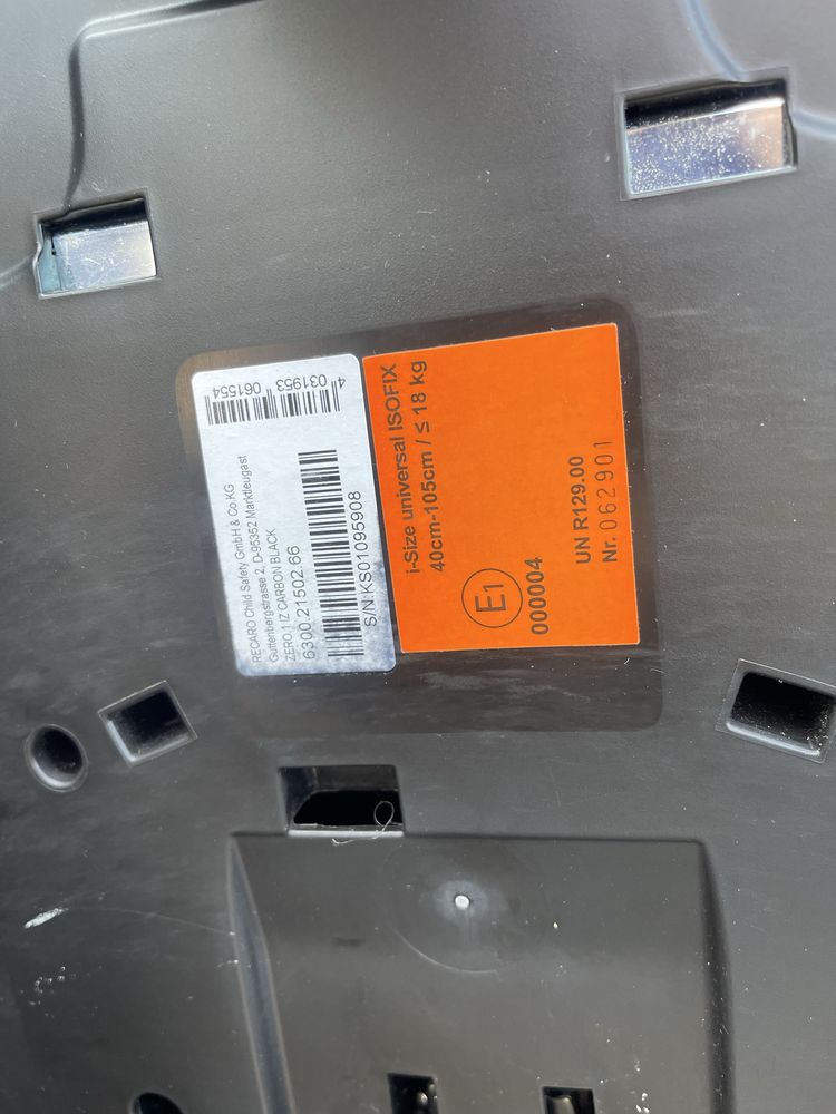 Автокрісло Recaro  Zero.1