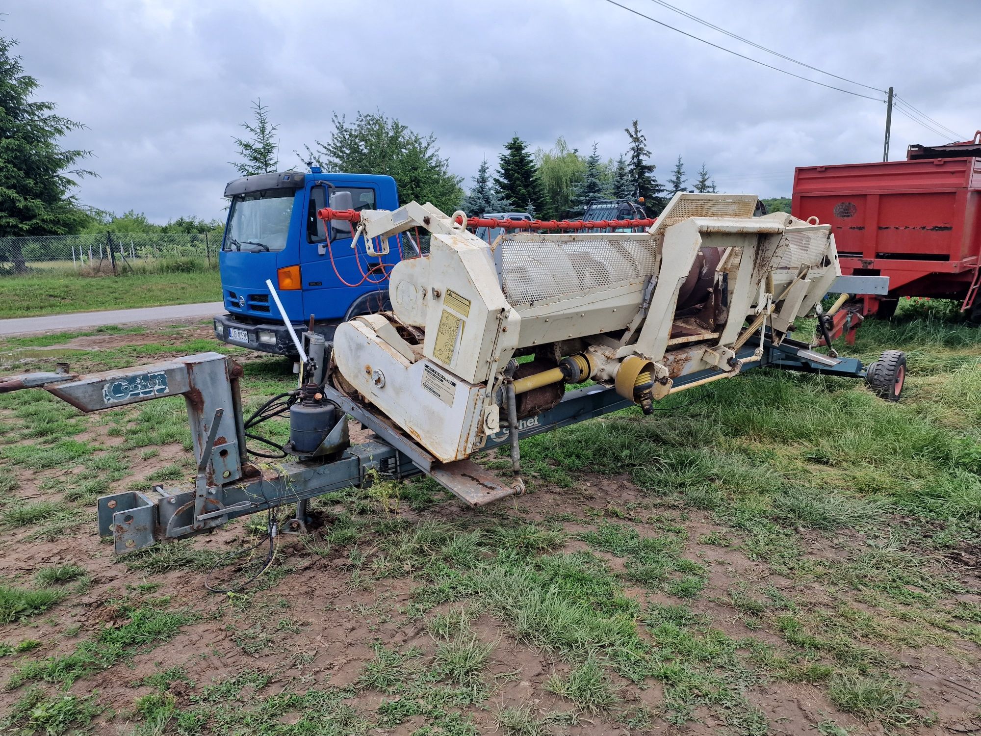 Podbieracz do trawy claas jaguar, wózek, częsci