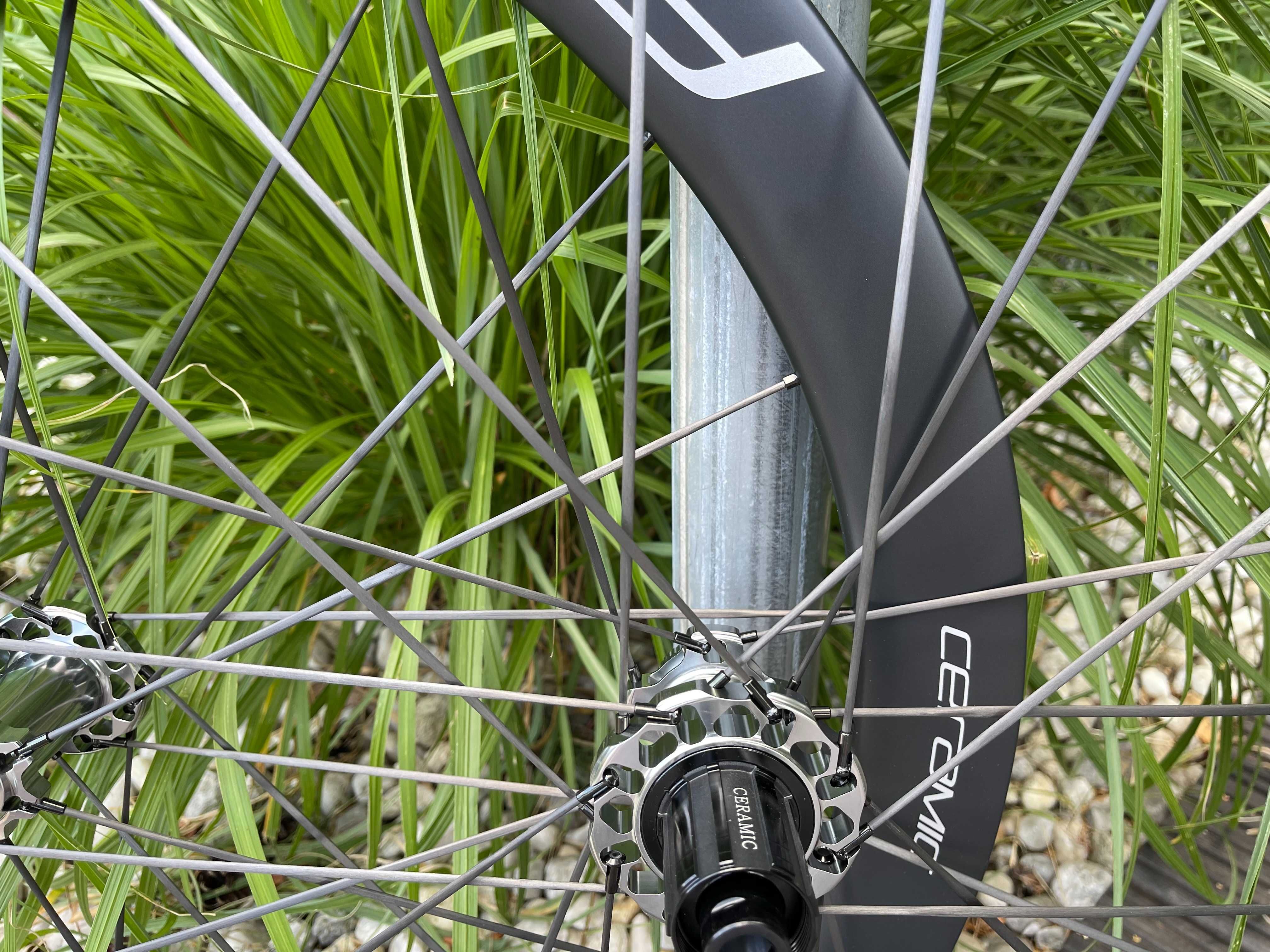 Koła szosowe carbon PRO-WAY CERAMIC 50mm 1320g!  disc rower karbonowe