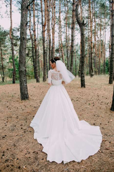 Свадебное платье с карманами
