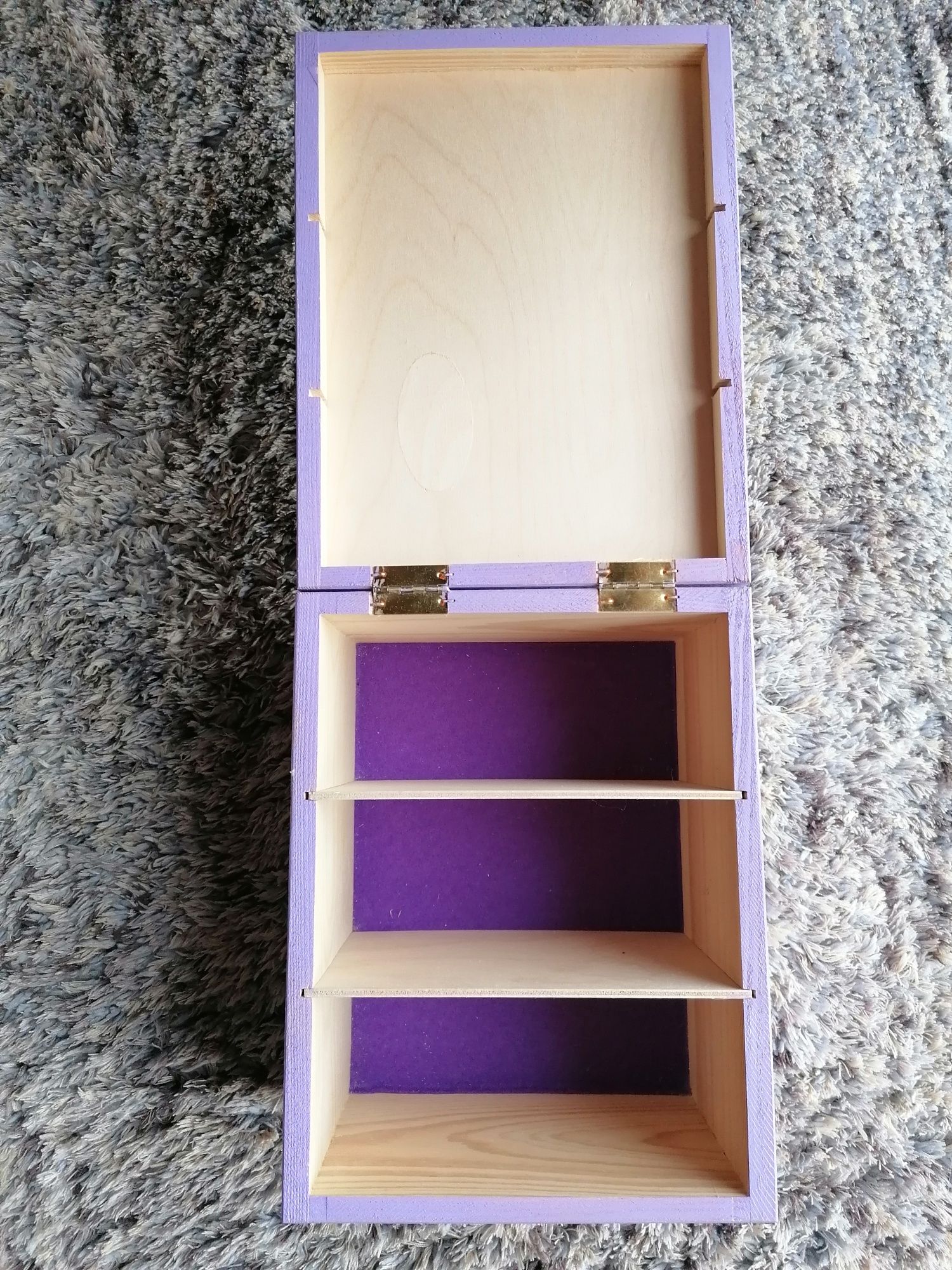 Szkatułka pudełko decoupage Violetta + torba