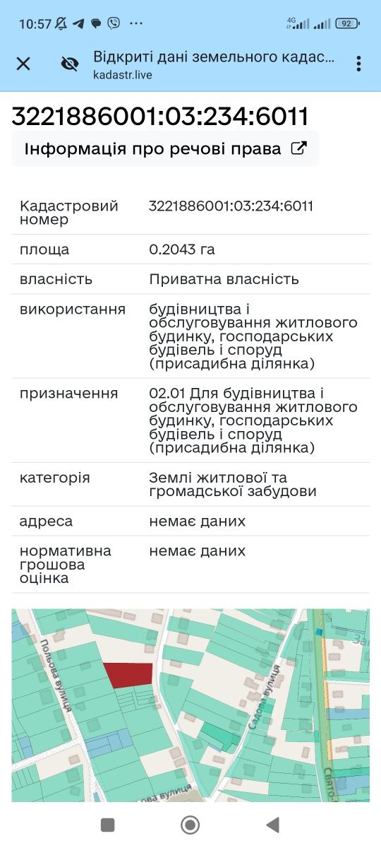 20 соток Нові Петрівці вул Ново-Київська