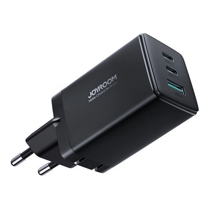 Joyroom ładowarka GaN 65W USB-A, 2x USB-C + kabel USB-C 100W 1,2m