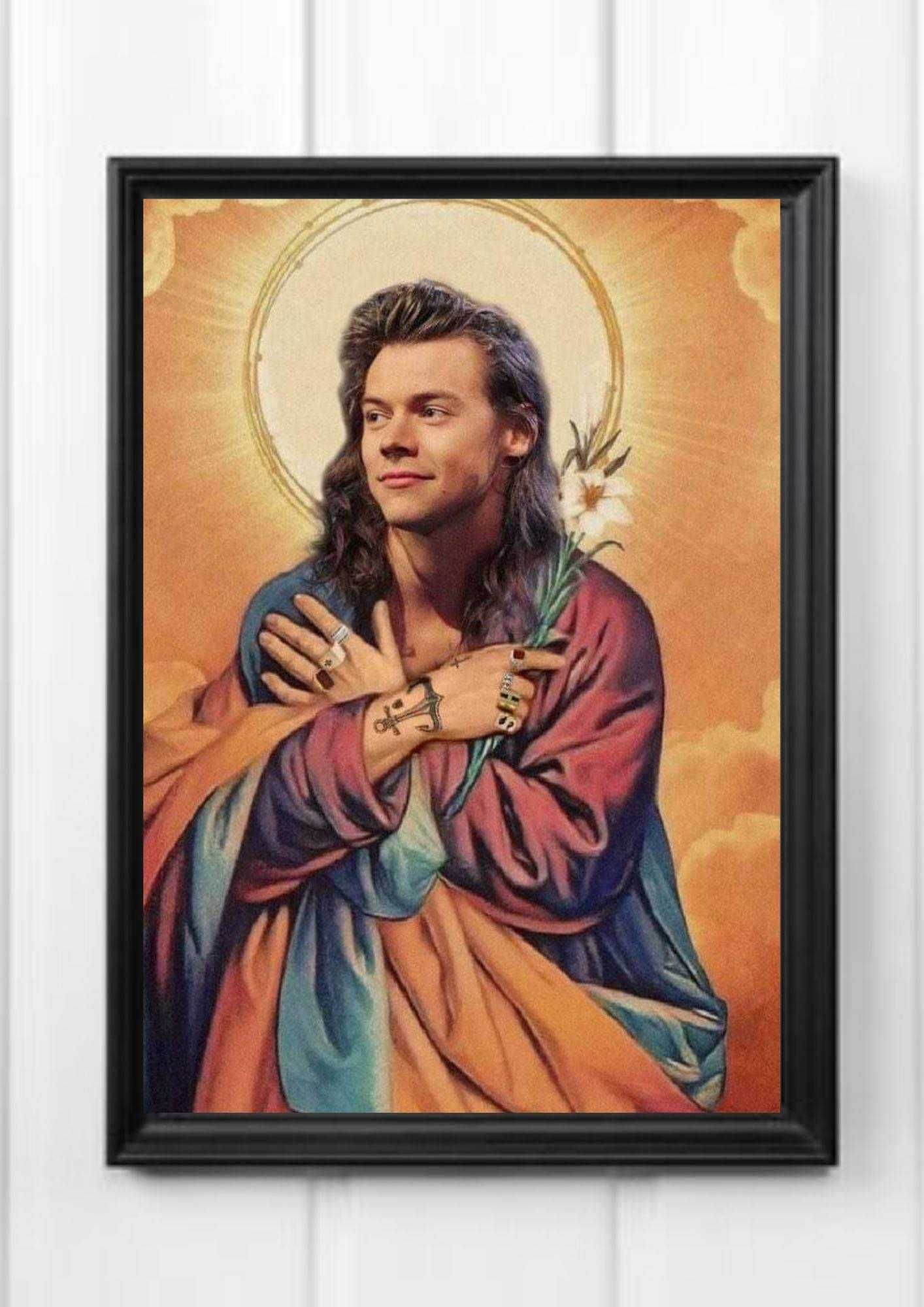 Plakat A4 kodak harry styles muzyka jesus