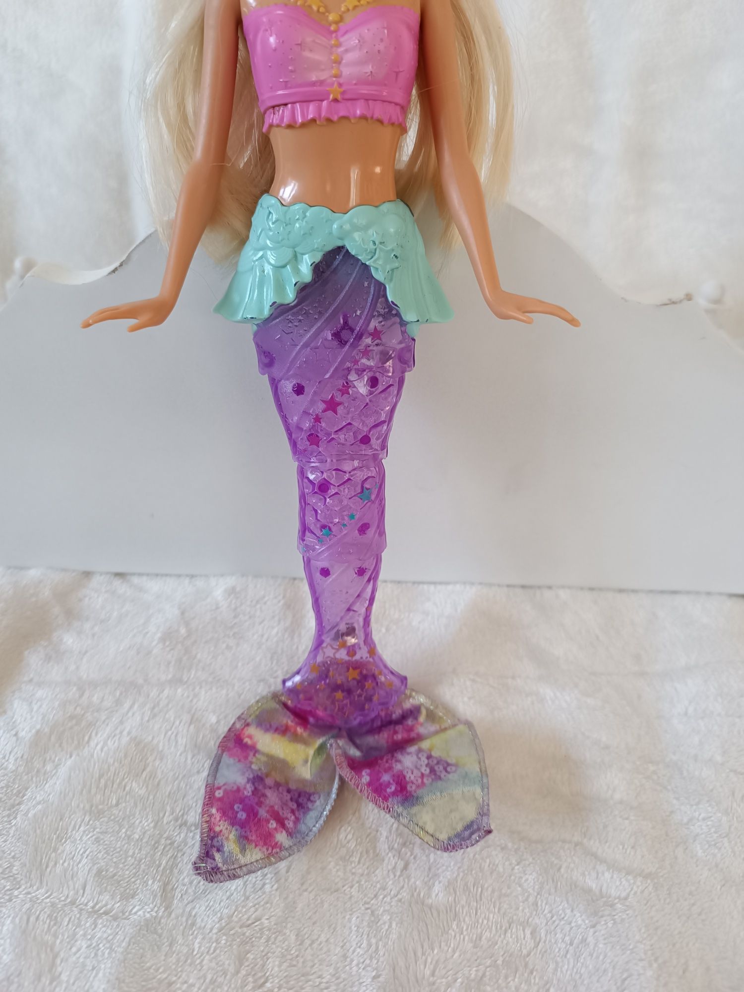 Lalka Barbie Dreamtopia magiczna syrena syrenka Mattel świecący ogon