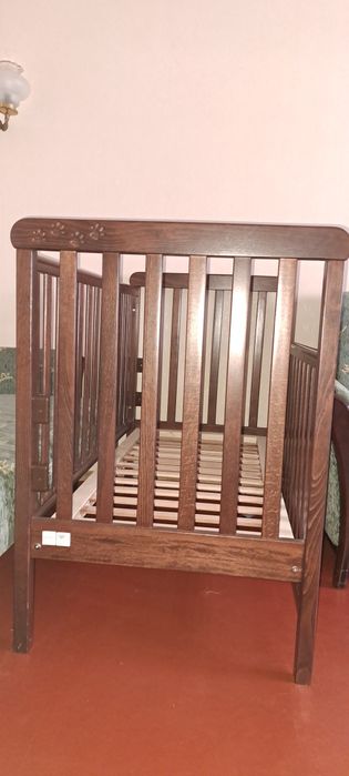 Дитяче ліжко Veres + натуральний жорсткий матрац 60х120х10