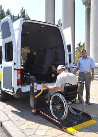 Гидроборт гидравлический автоподъемник для инвалидной коляски