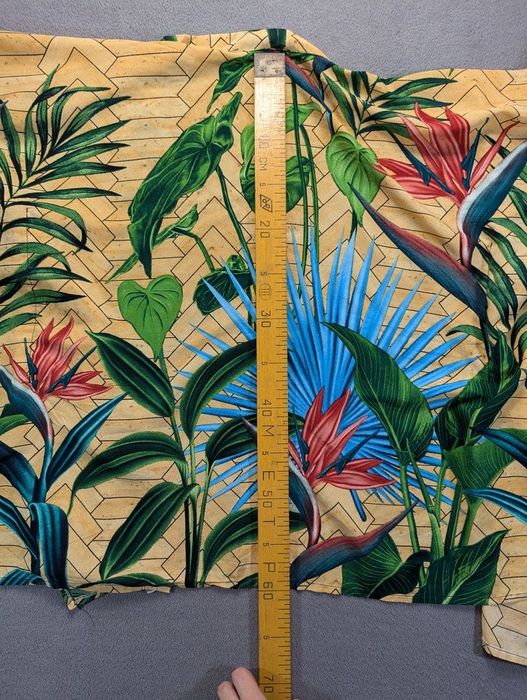 Мужская винтажная тропическая летняя накидка вискоза размер М