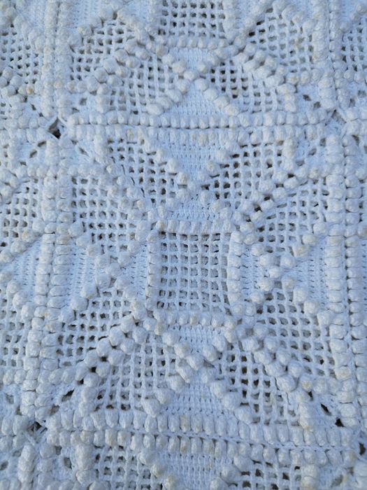 Colcha feita à mão em crochet