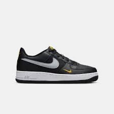 Nike Air Force 1 GS Black/Wolf Grey Trainers (FD9772-001)