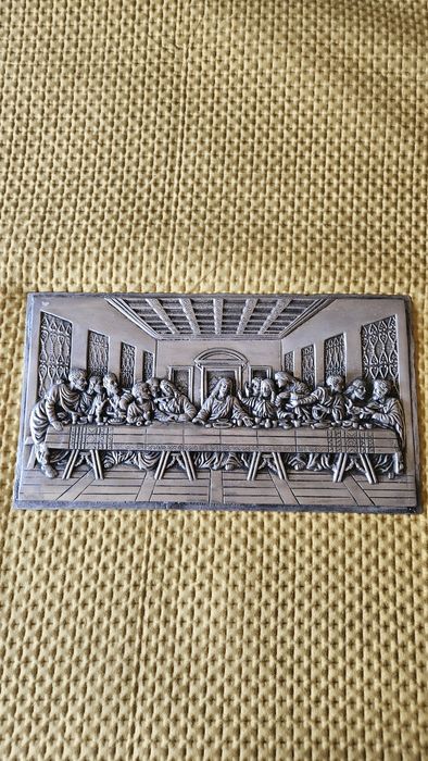 Quadro última ceia antigo