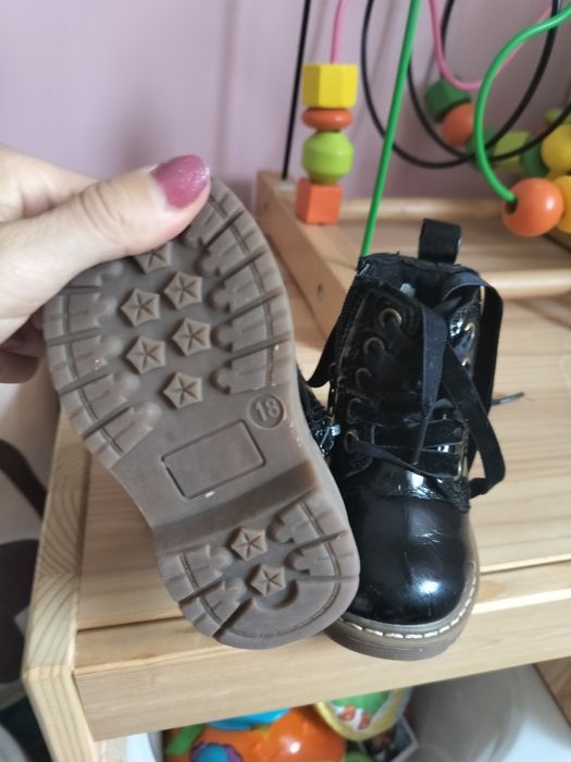 Trapery dziecięce dziewczynka buty zimowe kozaczki kozaki 18