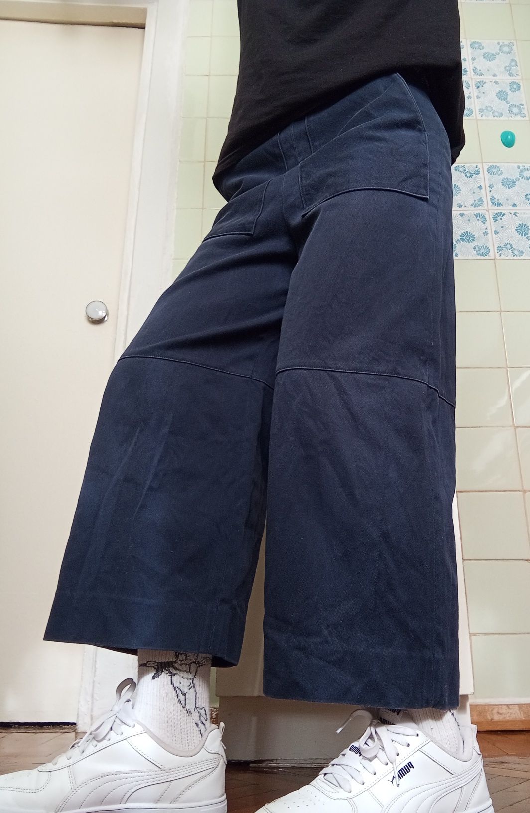 Мега широкі жіночі вкорочені штани шорти довгі  cos baggy y2k sk8 реп