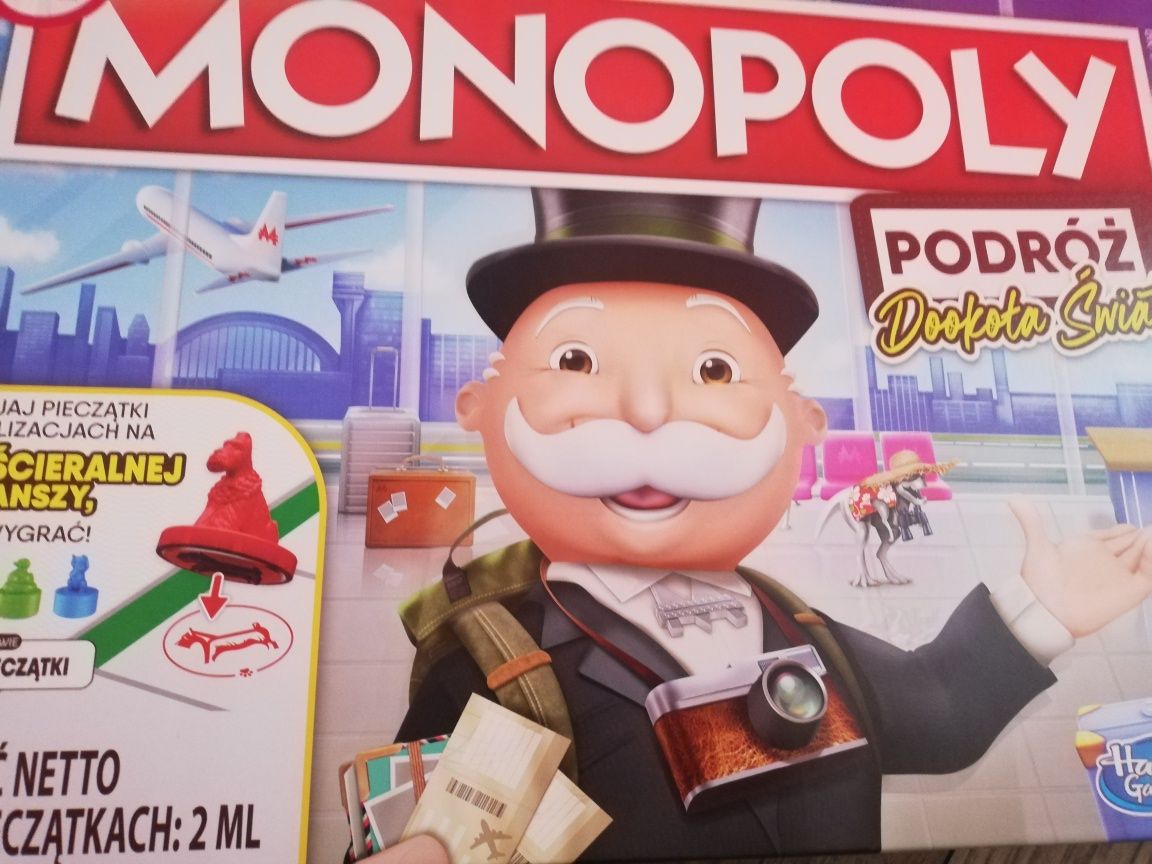 Monopoly podroż dookoła świata nowa gra planszowa z 179.90 na 80 zl