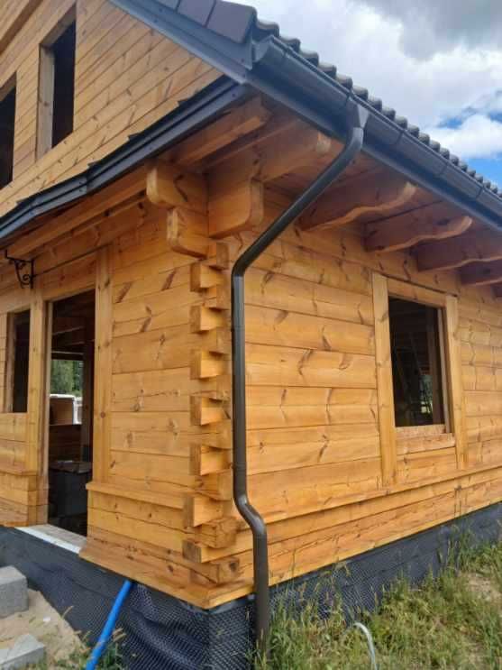 Domy drewniane z bali.  Domy na zgłoszenie.