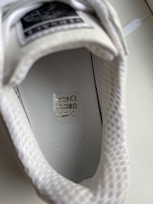 Кеди Versace Kids  оригінал з узором Greca та логотипом ( 32 розмір)