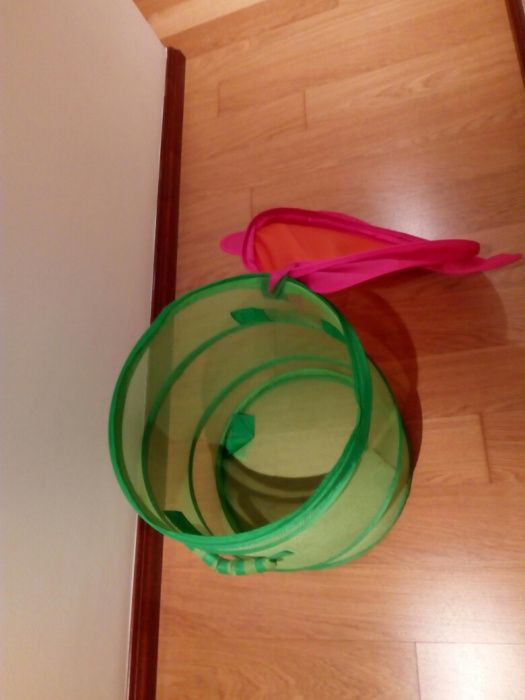 Cesto flor para arrumação brinquedos