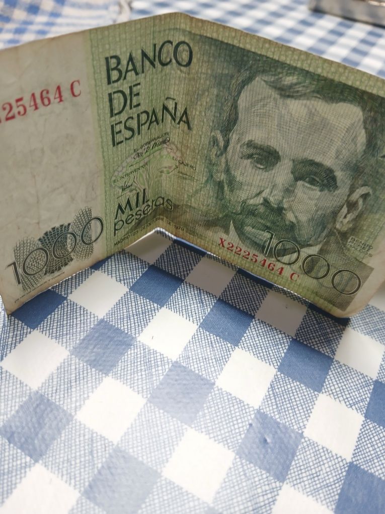 3 notas de mil pesetas pra clocionador