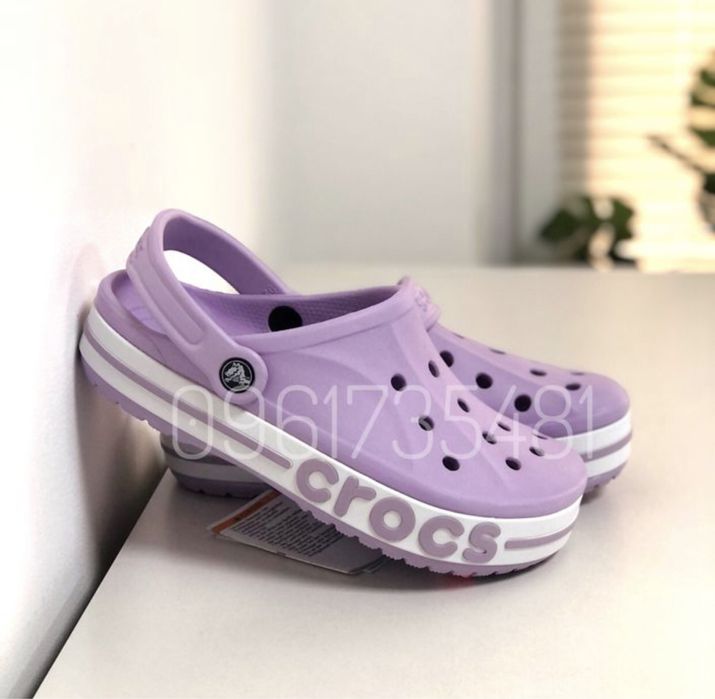 Жіночі лавандові крокси баябенд Crocs Bayaband низька ціна