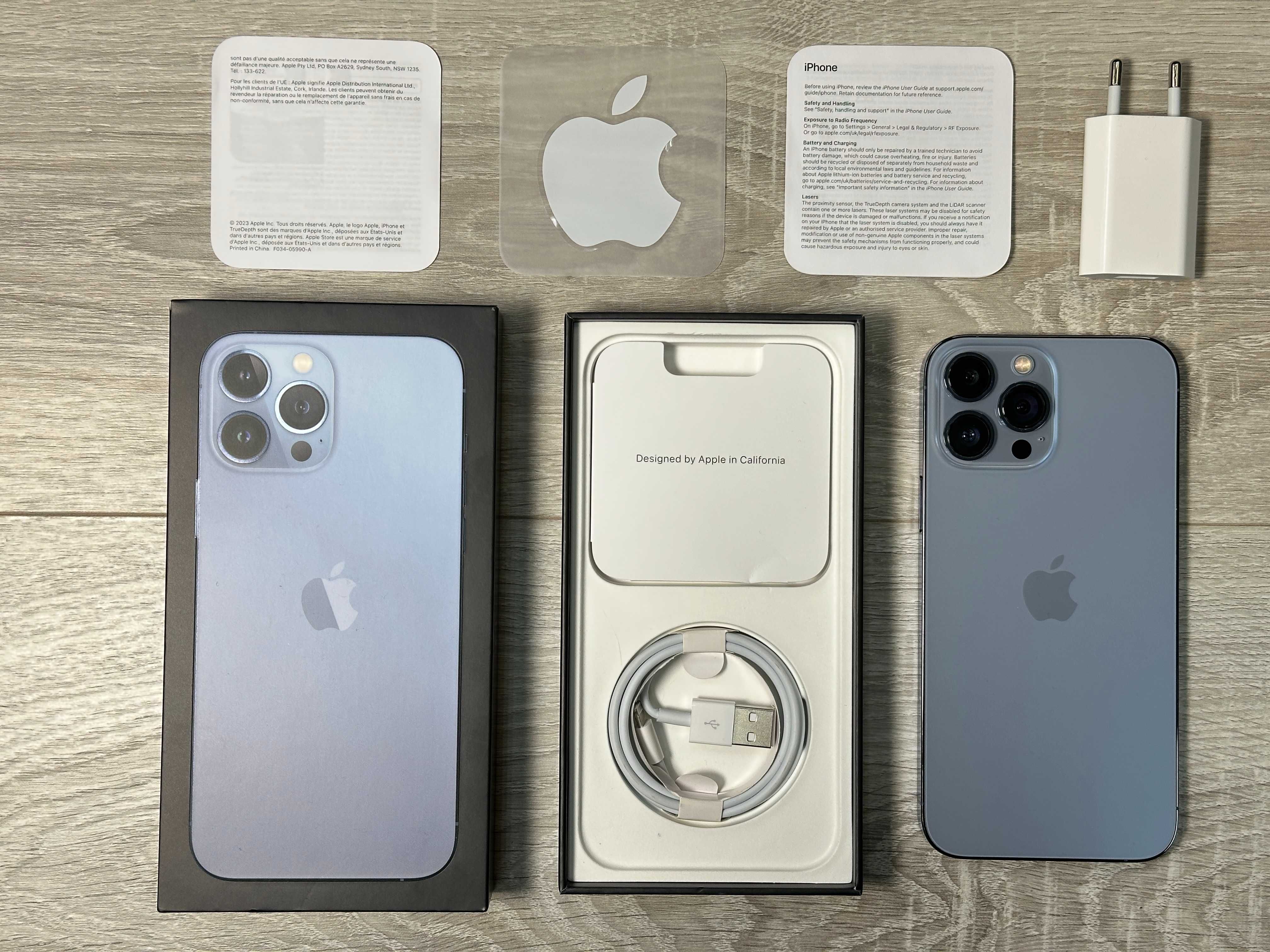 Apple iPhone 13 Pro Max - 512GB Sierra Blue Neverlock ІДЕАЛ 100% АКУМ