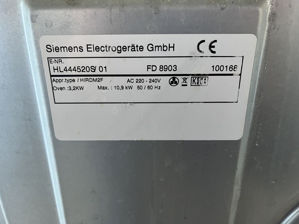 Електро плита Siemens Шир.60 см.Стан ідеальний.Нержавійка.