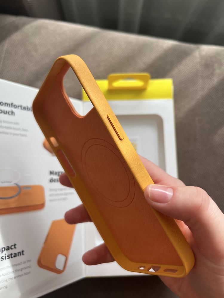 Чехол для Iphone 13 оранжевий/orange Baseous MAGNETIC DESIGN