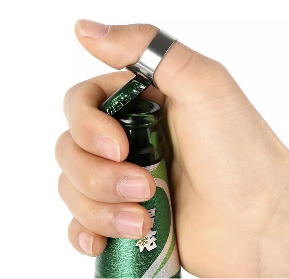 Кільце каблучка відкривашка для пива пляшок кольцо открывашка бутылки