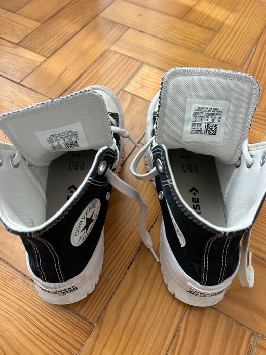 Tenis all star petos, plataforma, menina, tamanho 35