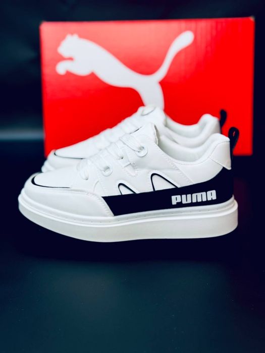 Женские кроссовки пума Белые кожаные кеди пума жіночі кросівки Пума