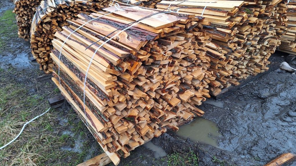Zrzyny tartaczne dębowe, drewno opałowe