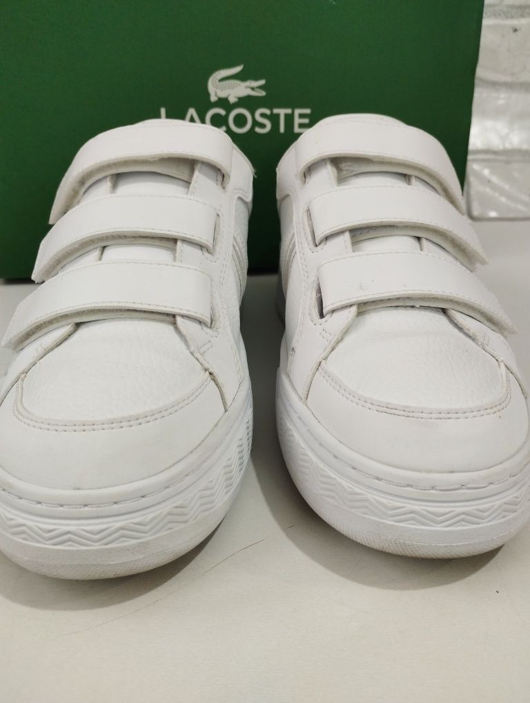 Sneakersy trampki Lacoste r.37,5 skóra ekologiczna